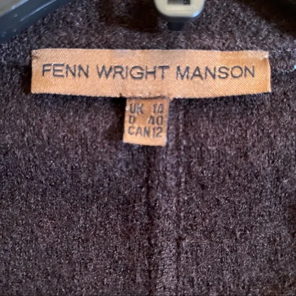 EUC Fenn Wright Manson 100% merino wool button down jacket cardigan sweater - Picture 8 of 10